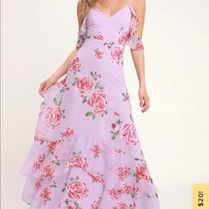 Lulus Lavender Maxi Dress